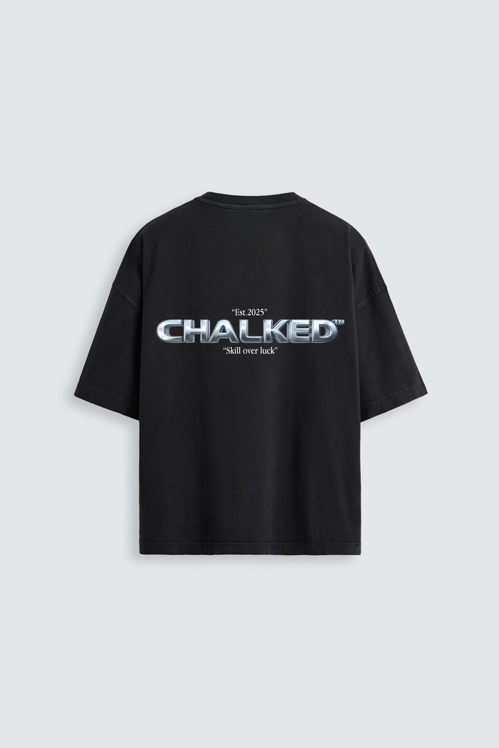 SKILL OVER LUCK TEE BLACK