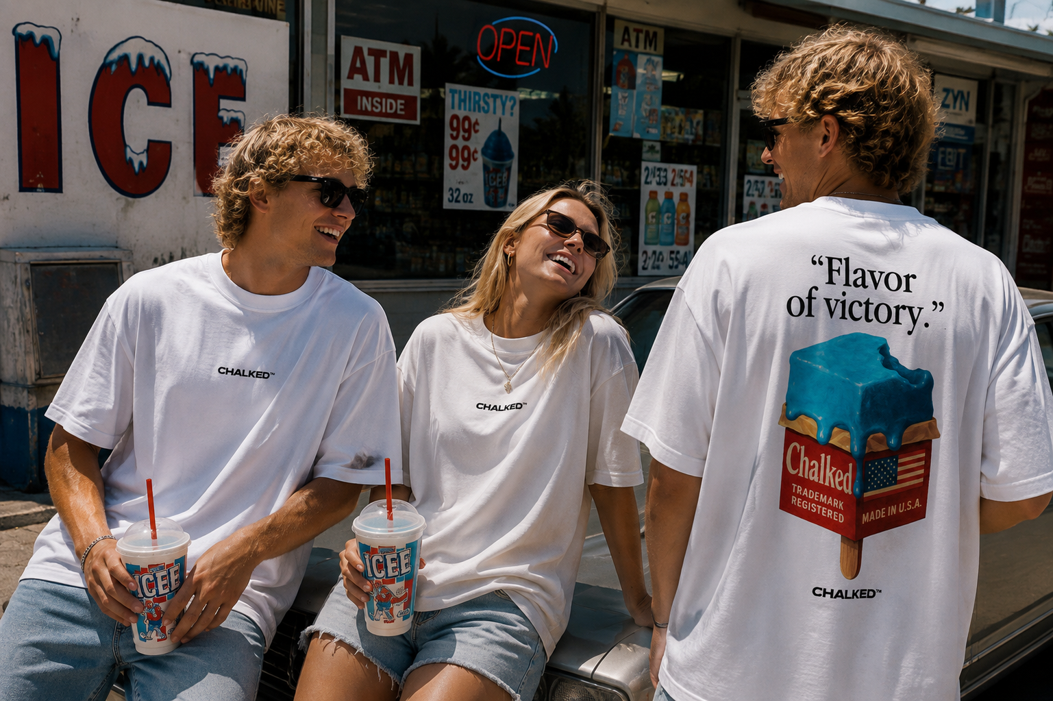 FLAVOR OF VICTORY TEE WHITE