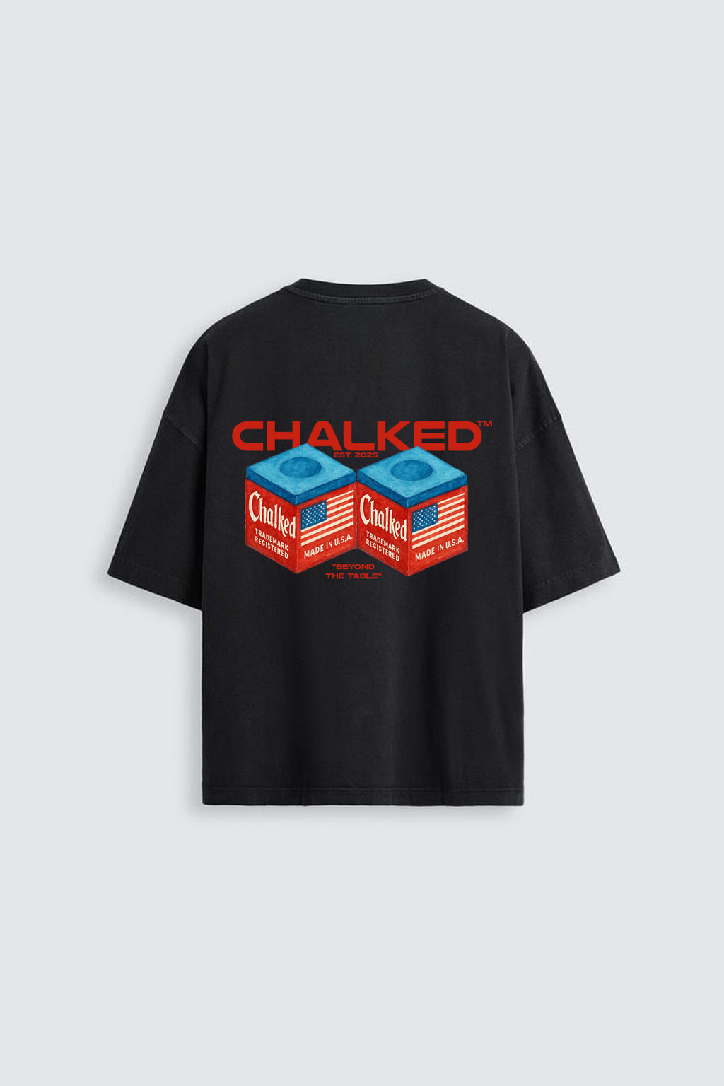 TWO CHALK TEE BLACK