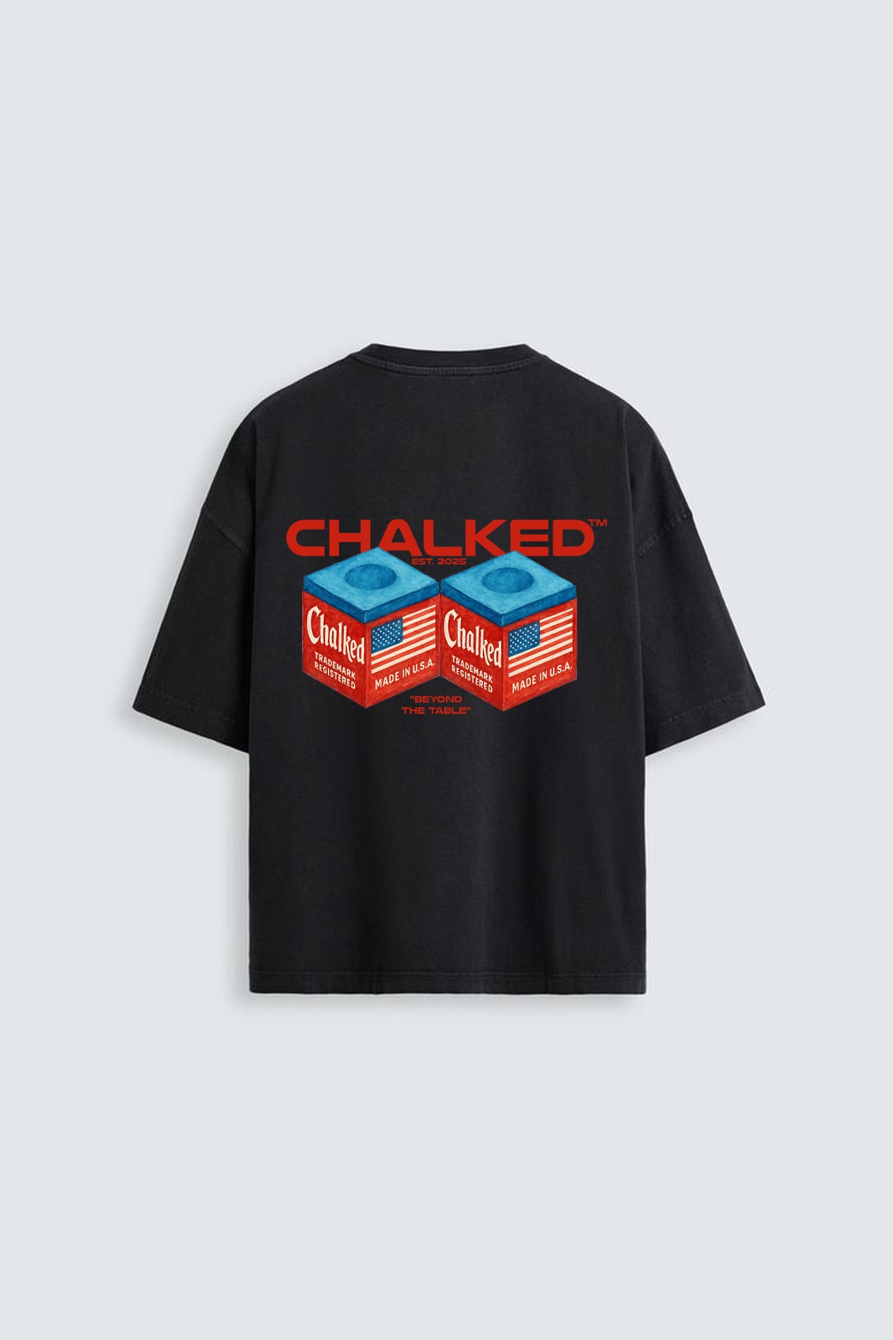 TWO CHALK TEE BLACK