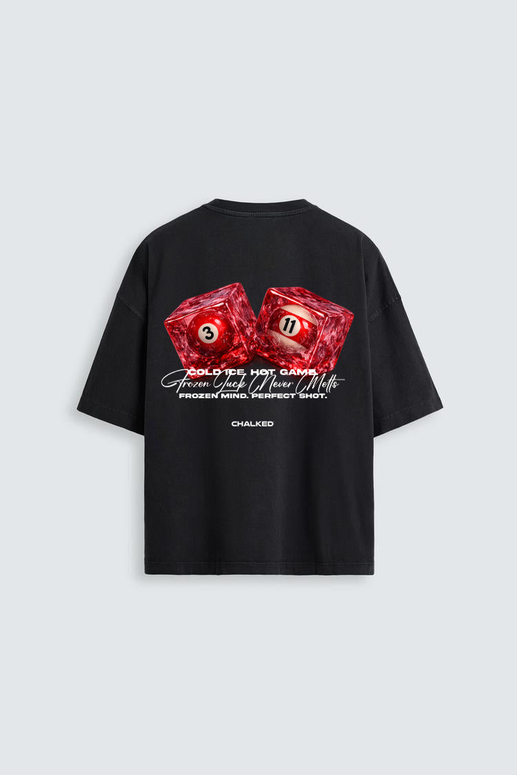 FROZEN LUCK TEE BLACK