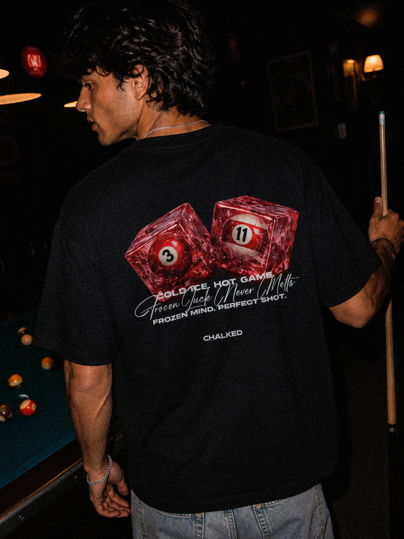 FROZEN LUCK TEE BLACK