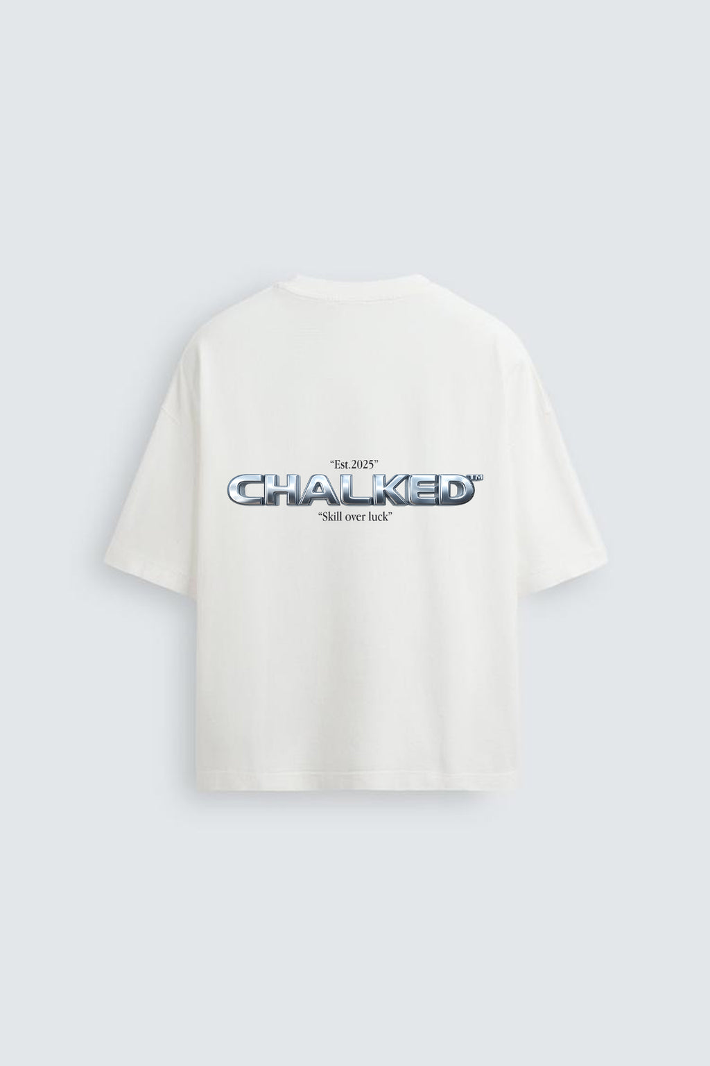 SKILL OVER LUCK TEE WHITE