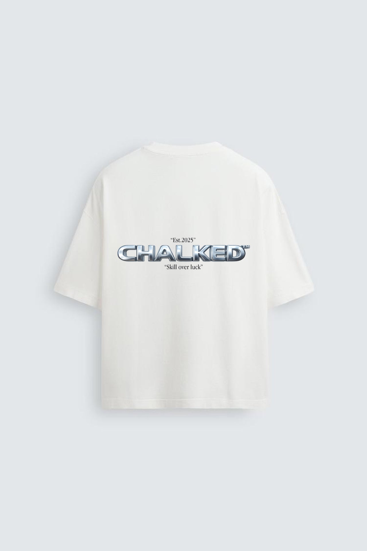 SKILL OVER LUCK TEE WHITE